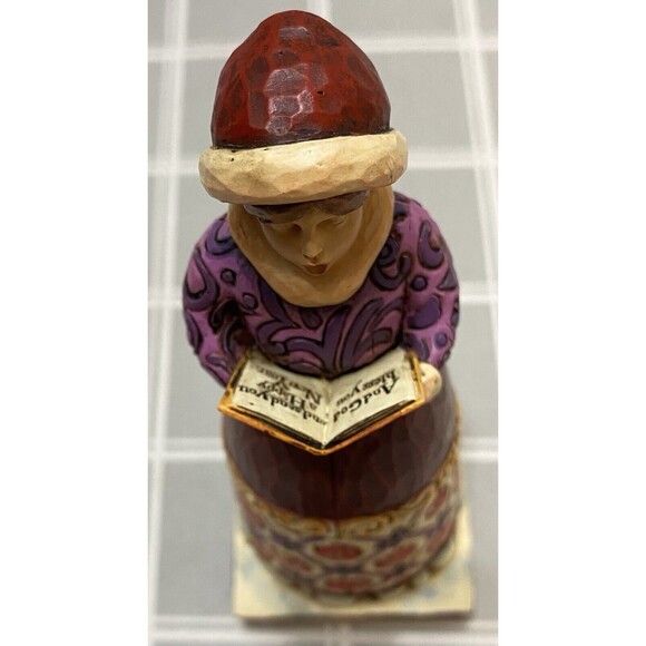 Jim Shore GIRL CAROLER 2006 God Bless You Figurine 4005298 Heartwood Creek - Picture 5 of 10